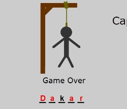 Capital City Hangman Game