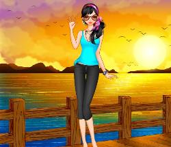 Sunset Dress Up Game