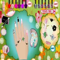 Pretty Prom Nail Design Game