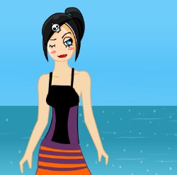 Angelina Beach Dress Up Game