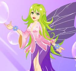 Beauty Purple Bubble Fairy Game