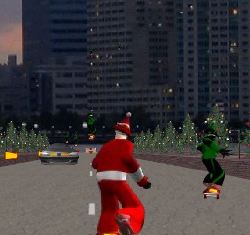 Skateboarding Santa Game