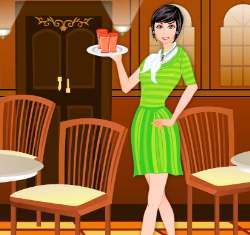 Waitress Dress Up Game