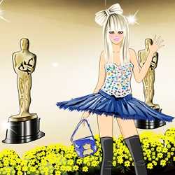 Lady Gaga Red Carpet Dress Up Game