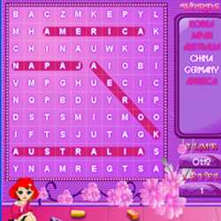 Word Search - Countries Game