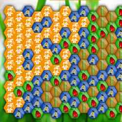 Hexagon of Worms Game