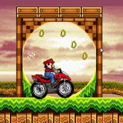 Mario ATV in Sonic Land Game