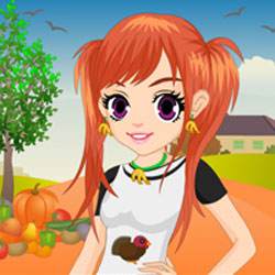 Thanksgiving Girl Dress Up Game