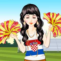 Euro 2012 Cheerleader Dress Up Game