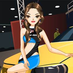 Beautiful Car Show Girl Game