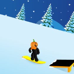 Pumpkin Snowboard Game