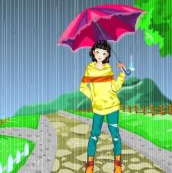 Rainy Days Dressup Game Game