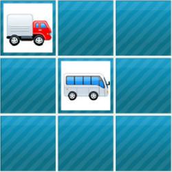 Super Vehicles Memory Game