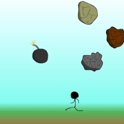 Rock Drop Game