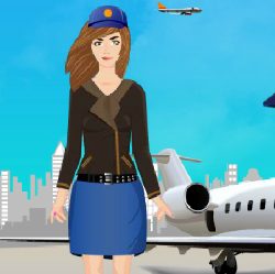 Beautiful Pilot Dress Up Game