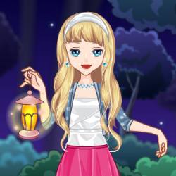 Forest Night Dress Up Game