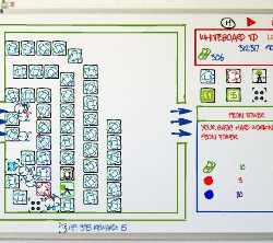 Whiteboard Tower Defense Game