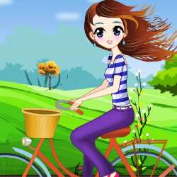 Bicycle Girl Dress Up Game