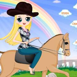 Horse Riding Girl Dress Up Game