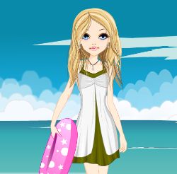 Surfing Girl Dress Up Game