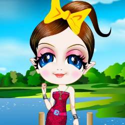 Fishing Girl Dress Up Game