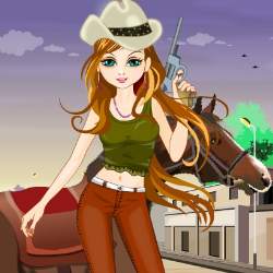 Cow Girl Dress Up Game