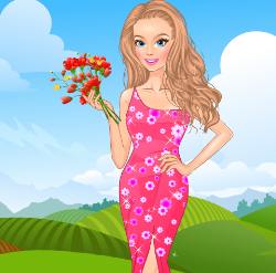 Wearing Flowers Dress Up Game