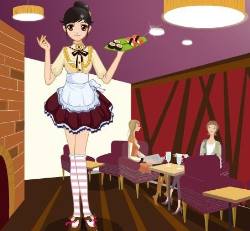 Waitress Dress Up Game