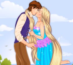 Princess Kiss Dress Up Game