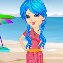 Stylish Beach Girl Dress Up Game