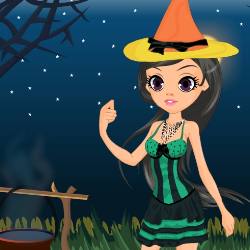 Beautiful Witch Dress Up Game