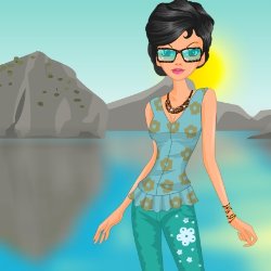 Aqua Style Outfit Dress Up Game