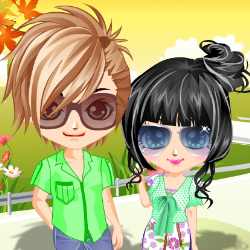 Couple Love In Summer Dress Up Game