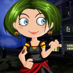 Katy In Halloween Dress Up Game