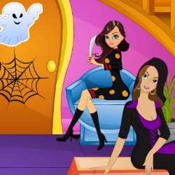 Halloween Party Girls Dress Up Game