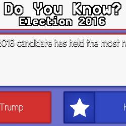 Do You Know? Election 2016 Game