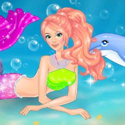 Swimming with Dolphins Dress Up Game