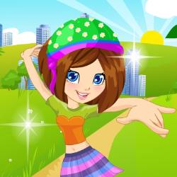 Polly on Roller Skates Dress Up Game