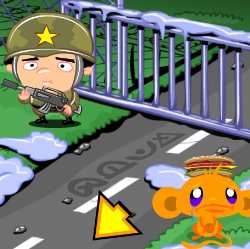 Monkey Go Happy - Army Base Game