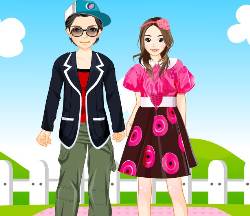 Valentine Couple Dressup Game